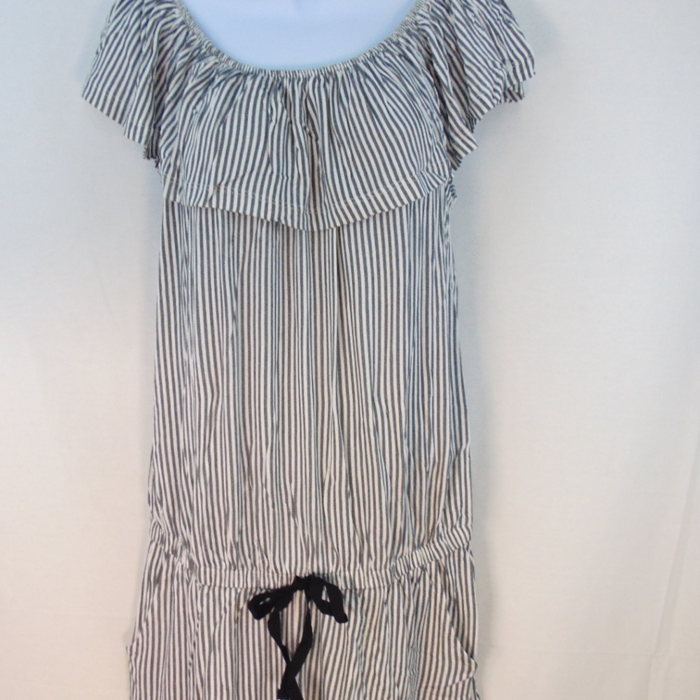 Lascana Venus Tie waist Striped OffShoulder Romper